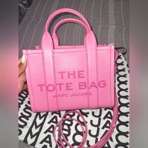 Marc Jacobs tote, mini candy pink